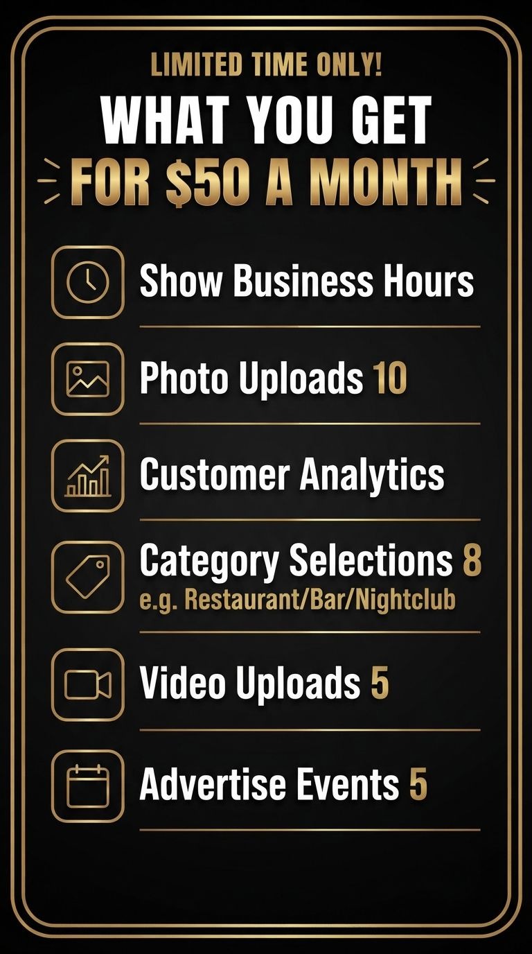 Glimsp limited-time business plan for 50 dollars a month