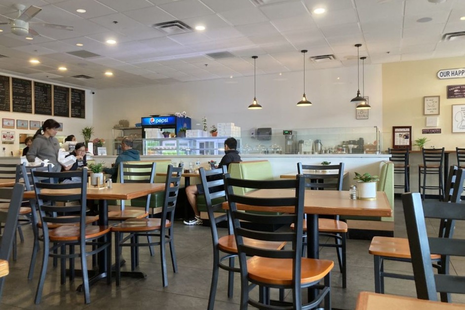 At My Place Cafe with upscale decor and a warm ambiance