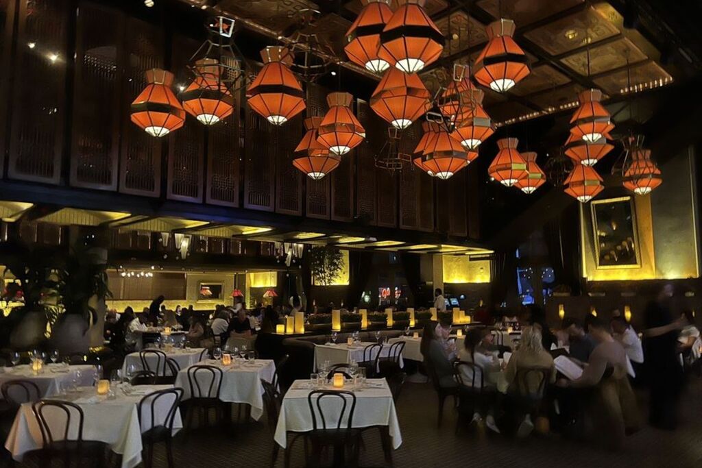 LAVO Italian Restaurant with upscale decor and a warm ambiance