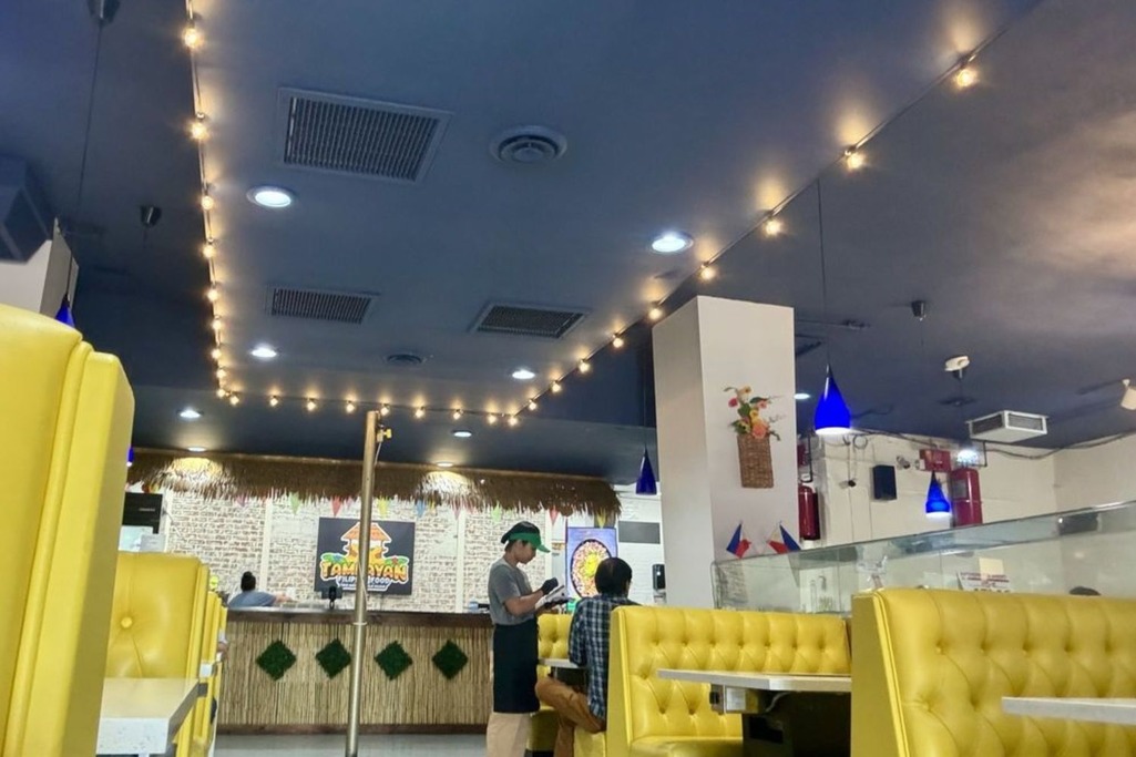 Tambayan Filipino Food with upscale decor and a warm ambiance