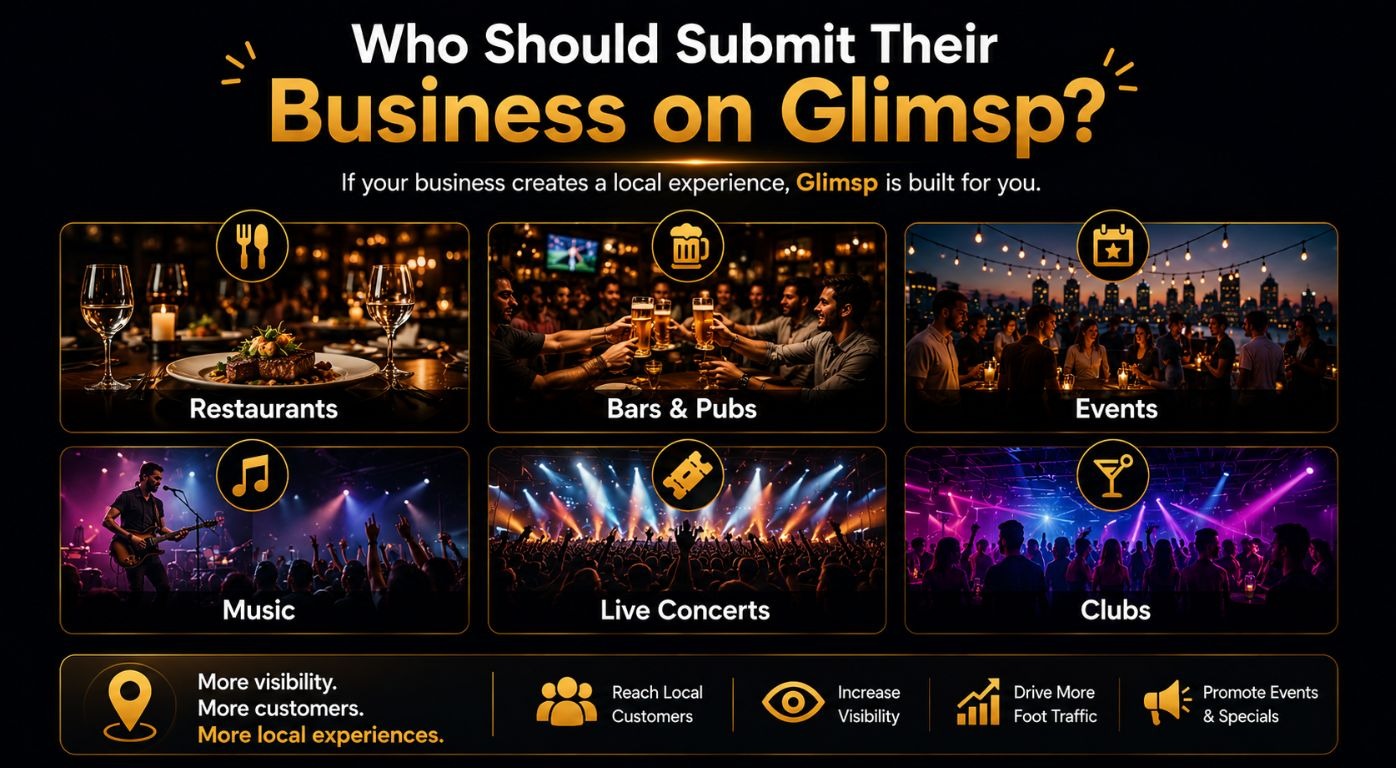 Who Should Submit Business on Glimsp?